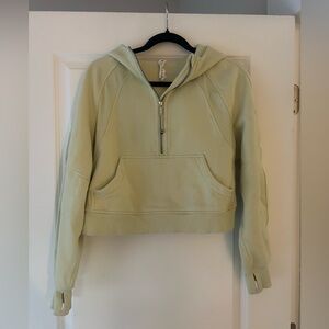 Lululemon 1/2 zip oversized scuba sweatshirt with hood. Size XS/S
